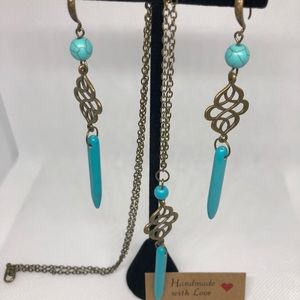 Necklace and earrings